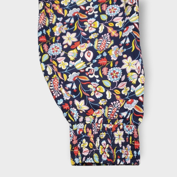 Boden Cecilia Floral Sleeveless Jumpsuit Navy Multi Tassel Tie Waist US 8T - Picture 14 of 14
